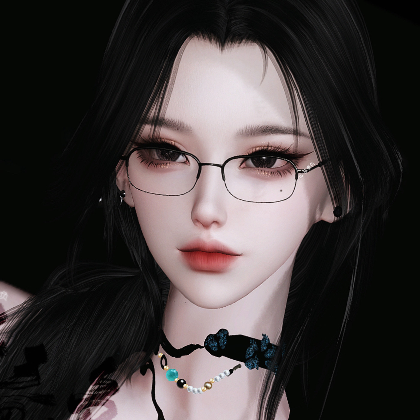 /尽春负/ 逆水寒手游捏脸素问九灵神相龙吟成女通用 姐系御姐