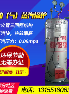 燃油（气）蒸汽锅炉0.09mpa竹锅