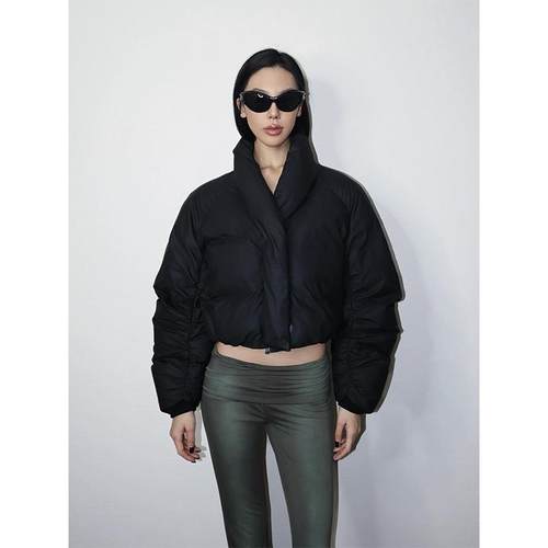 VanessaLab秋冬美式短款宽松棉服