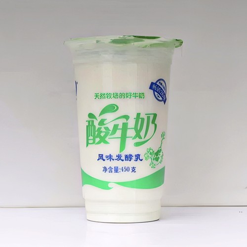 四瓶装蒙纯酸牛奶凝固型老酸奶风味发酵乳450g内蒙特产
