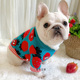草莓卡通 狗衣服斗牛犬巴哥犬胖狗毛衣线衫 法斗衣服秋季 新品