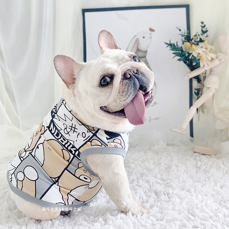 斗牛犬法斗法斗之家背心卡通