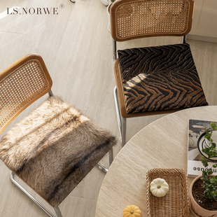 中古风椅垫高级感轻奢风坐垫可拆洗加厚记忆棉飘窗地毯地上屁垫子