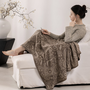 毯子航空毯空调盖毯羊毛办公室披肩沙发毯搭毯重力毯小毛毯轻奢风
