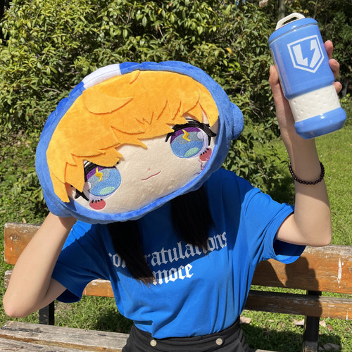 apex周边电妹抱枕现货暖手绣花