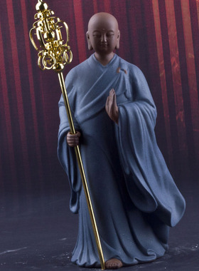 立像地藏王菩萨陶瓷佛像摆件镇家用供奉佛像大愿地藏菩萨