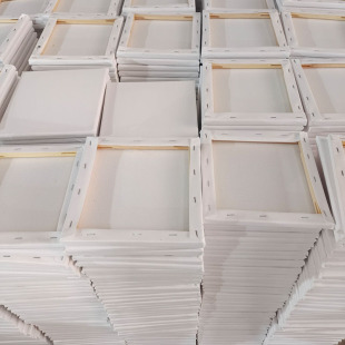 油画框带画布亚麻纯棉带框油画布框丙烯油画板3040油画画框