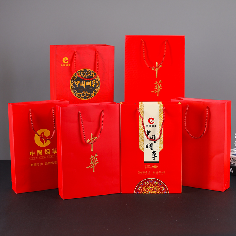 春节礼品袋特厚牛皮纸袋礼手提袋中华加厚手工纸袋送礼纸袋礼品袋