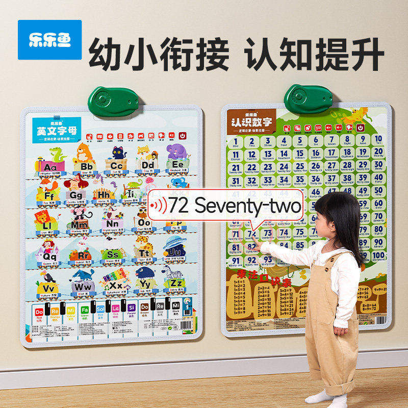 幼小衔接认知提升宝宝英文字母有声挂图启蒙点读早教婴幼儿童墙贴,玩具/童车/益智/积木/模型,玩具挂图/认知卡,淘宝优惠券,粉丝福利购,淘宝优惠卷