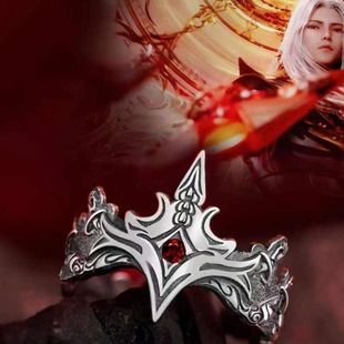 动漫斗罗次元动漫周边大陆动画唐三修罗神开口戒指送好友节日礼物