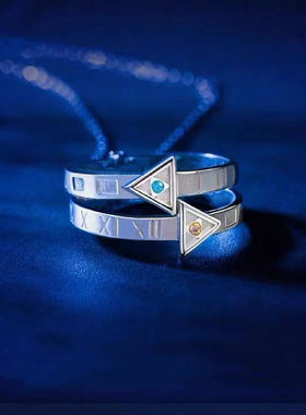 新品时光代理人bii哔哩哩潜越时间动漫组合戒指男戒饰帅气ins