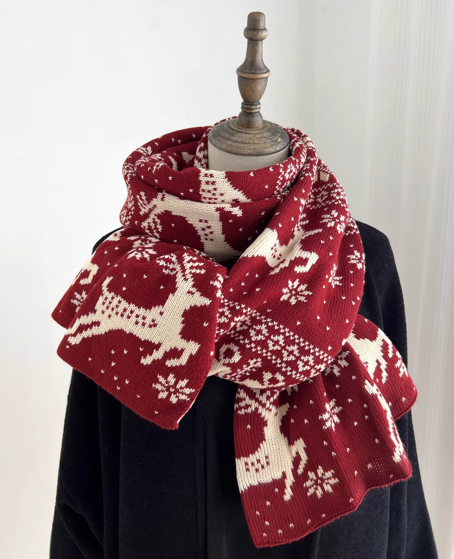 CoorKeva新年礼物针织围脖情侣