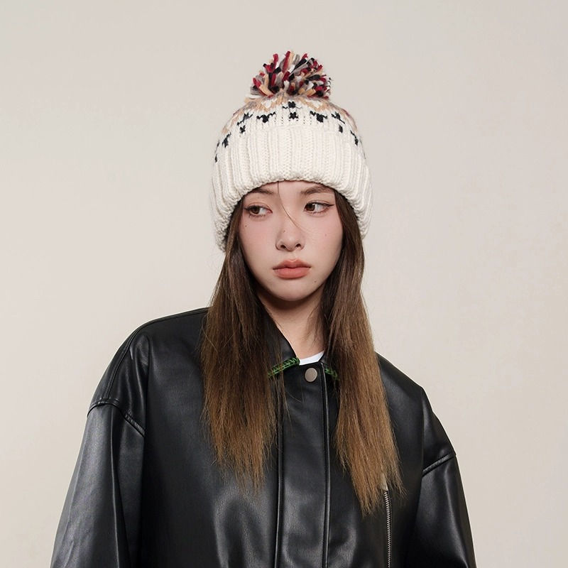 CoorKeva针织毛线帽女加厚保暖