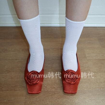 mumu韩代甜美法式芭蕾舞鞋