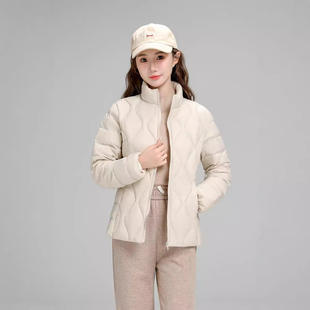 新款 秋冬女士轻薄款羽绒服立领修身显瘦短款韩版内胆外套潮