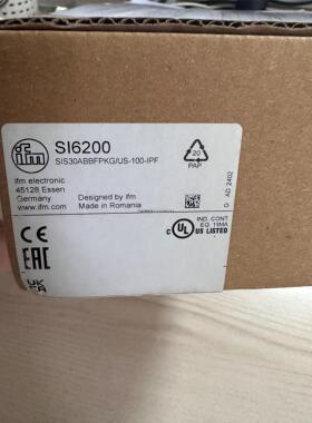 询价IFM易福门SI6200流量感测SIS30ABBFPKG/US-100-IPF 全新原装