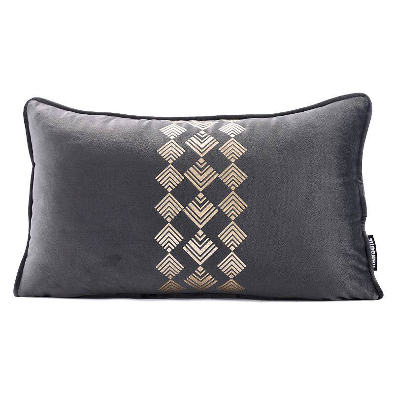 Northern Europe Simplicity Light extravagance Flannel Gilding Pillows Long pillow sofa Bedside Cushion pillow case Windows Decorative Pillowin the Home Fabric , Pillow/Pillow  category - from Buy2taobao.com to provide professional Taobao agent buy service