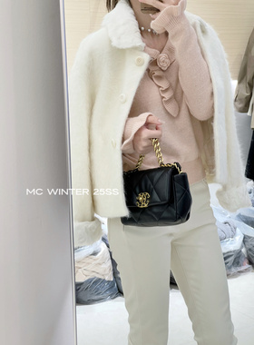 【小胡羊皮草外套】欧洲站冬季新款精致名媛千金羊绒大衣25127