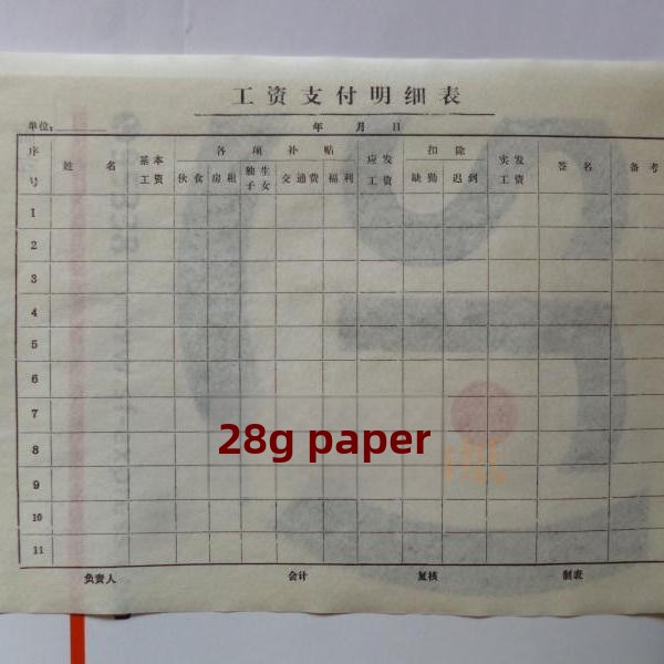 工资明细表旧工资表老式工资表旧合同表工资发和表粉莲纸老粉莲纸