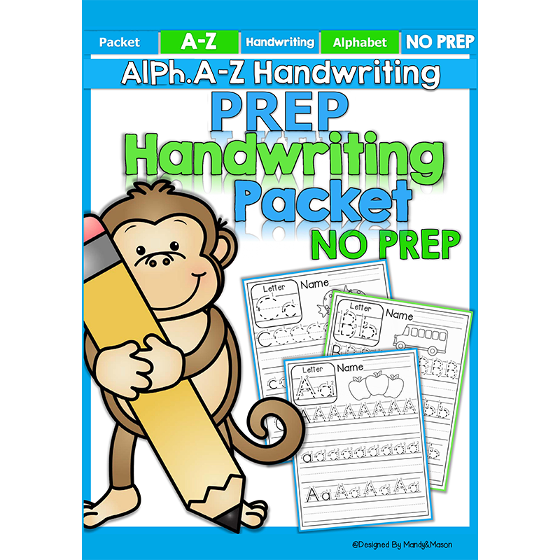 护眼款26个英文字母标准书写棒棒体儿童练习描红作业纸worksheet