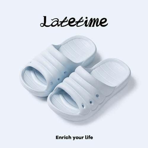 latetime毛毛虫儿童凉拖鞋