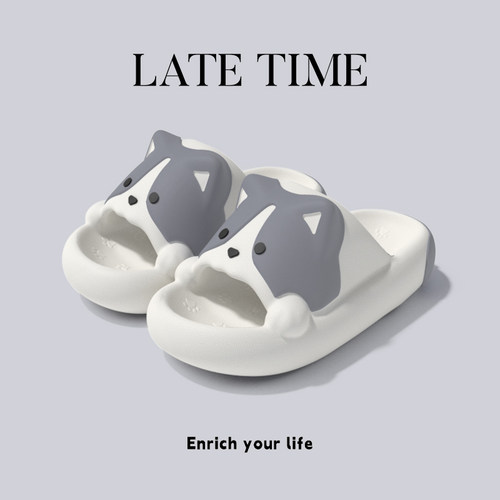 踩屎感柯基拖鞋男士夏季外穿