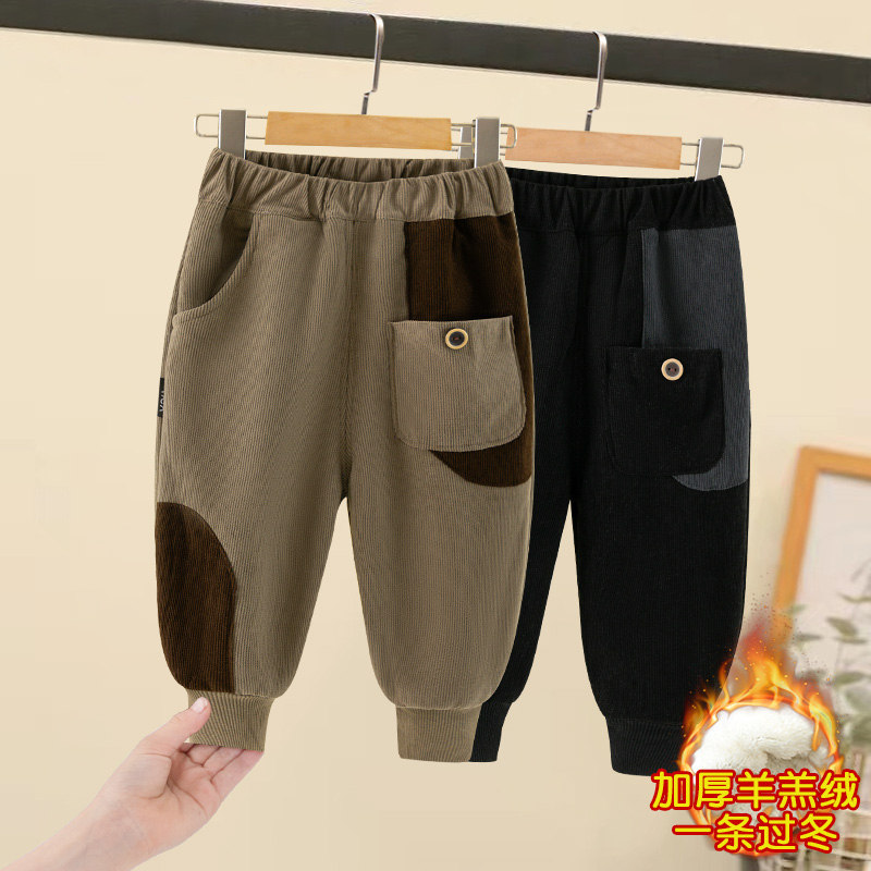 男童看我加绒秋冬羊羔绒