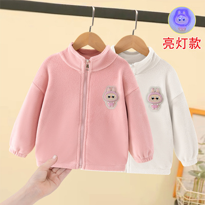 女童秋冬款摇粒绒外套