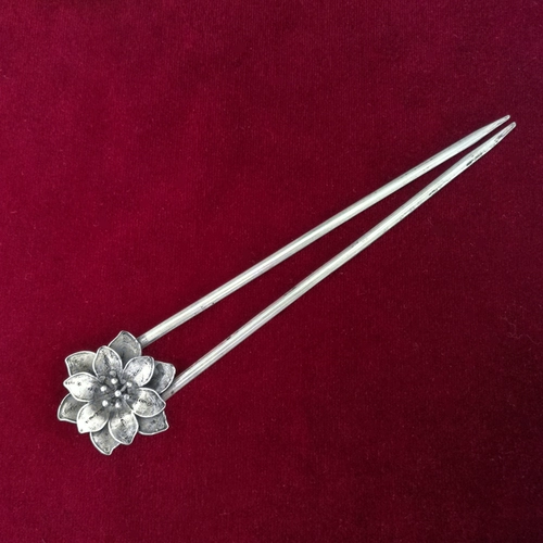 Этническое ханьфу ручной работы, аксессуар для волос, китайская шпилька в форме цветка, этнический стиль, тонкое плетение