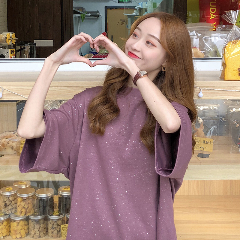 European Edition cec Short sleeve T-shirt 2022 new pattern Korean Edition Easy Versatile ins Tide funeral system mschf Clothesin the Women's clothing/Boutique , T-shirt  category - from Buy2taobao.com to provide professional Taobao agent buy service