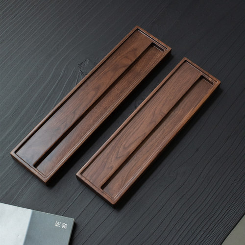 北美黑胡桃茶杯架茶道配件