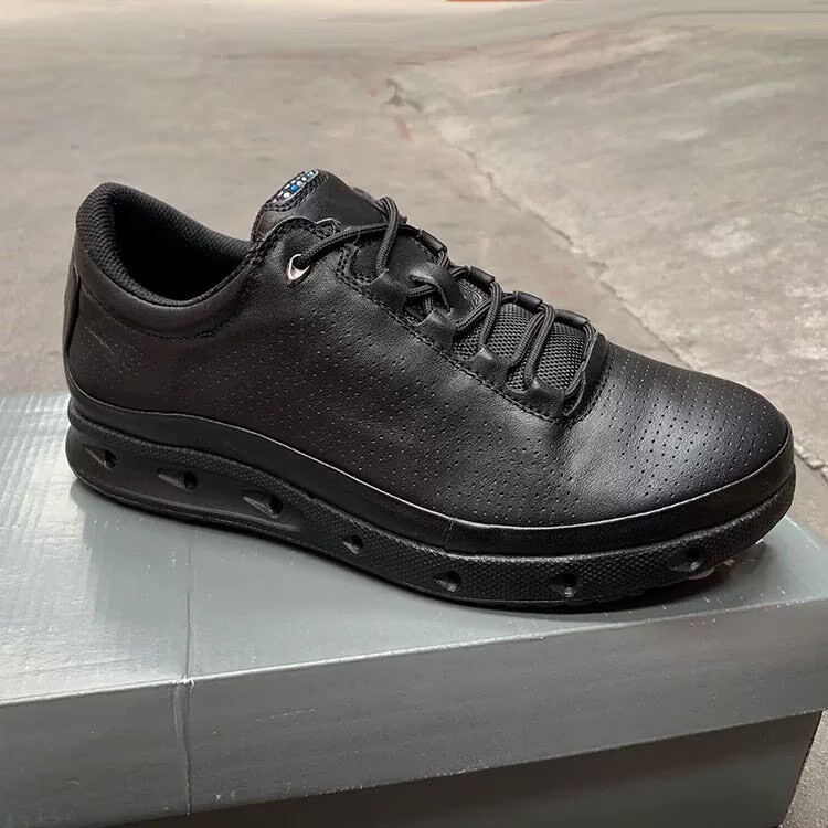 撤柜清仓真皮户外运动鞋休闲皮鞋牛皮男士透气系带健步鞋透氧减震