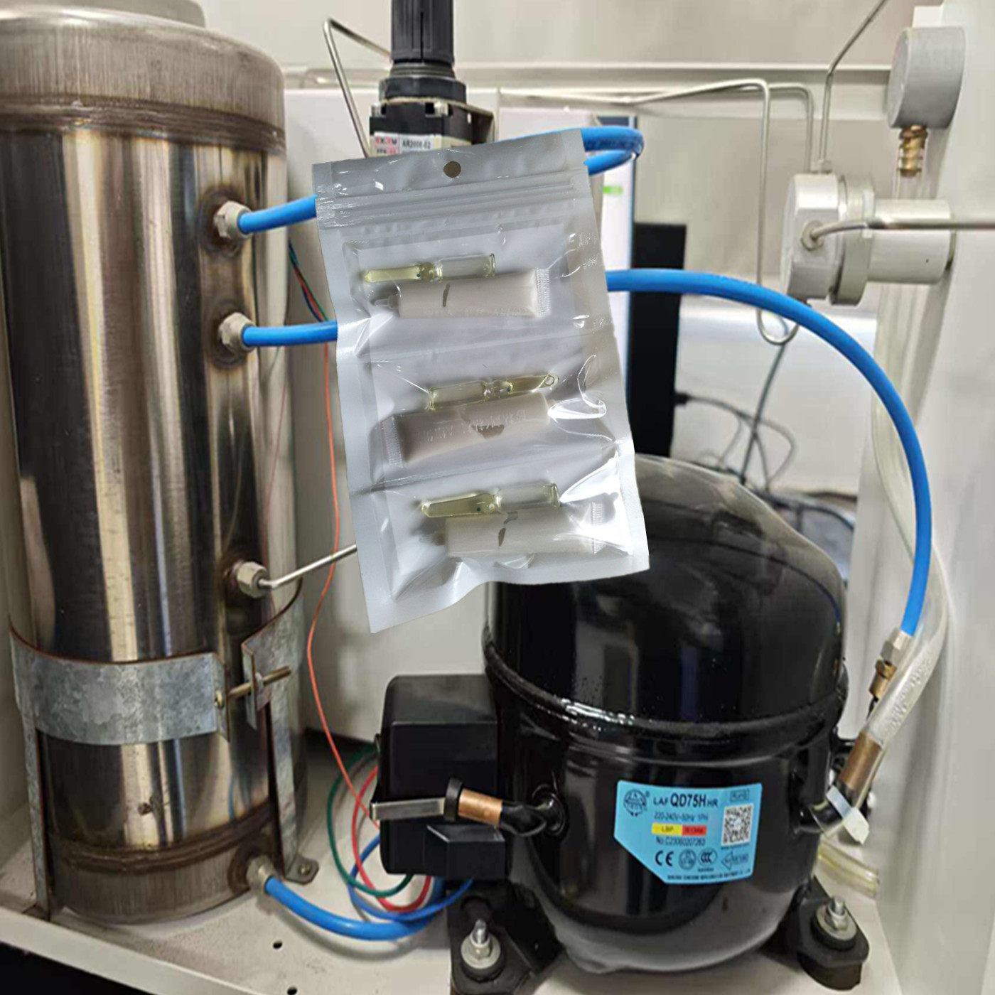 冰箱压缩机漏制冷剂修补胶空调铜管R410A漏氟强力抗高压沙眼密封