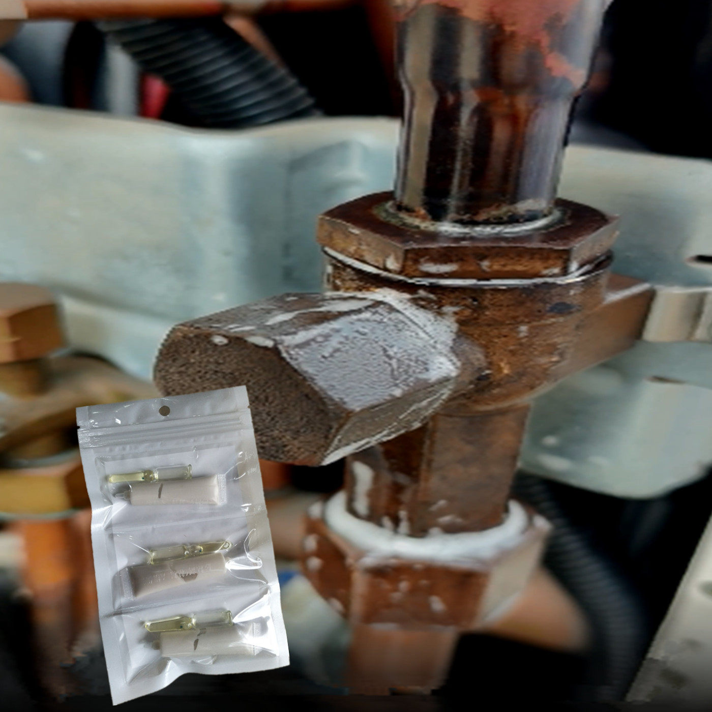 空调主机铜管漏冷媒修补胶水铁管铝管焊接头漏R410a制冷剂补漏胶