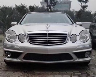 W211改AMG防护前杠后杠侧裙 奔驰E级E63 大包围 2008款 适用于2005