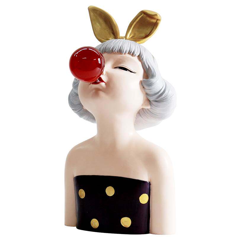 新款轻奢风吹泡泡女孩客厅办公桌面幸福感小物件治愈系小摆件家居