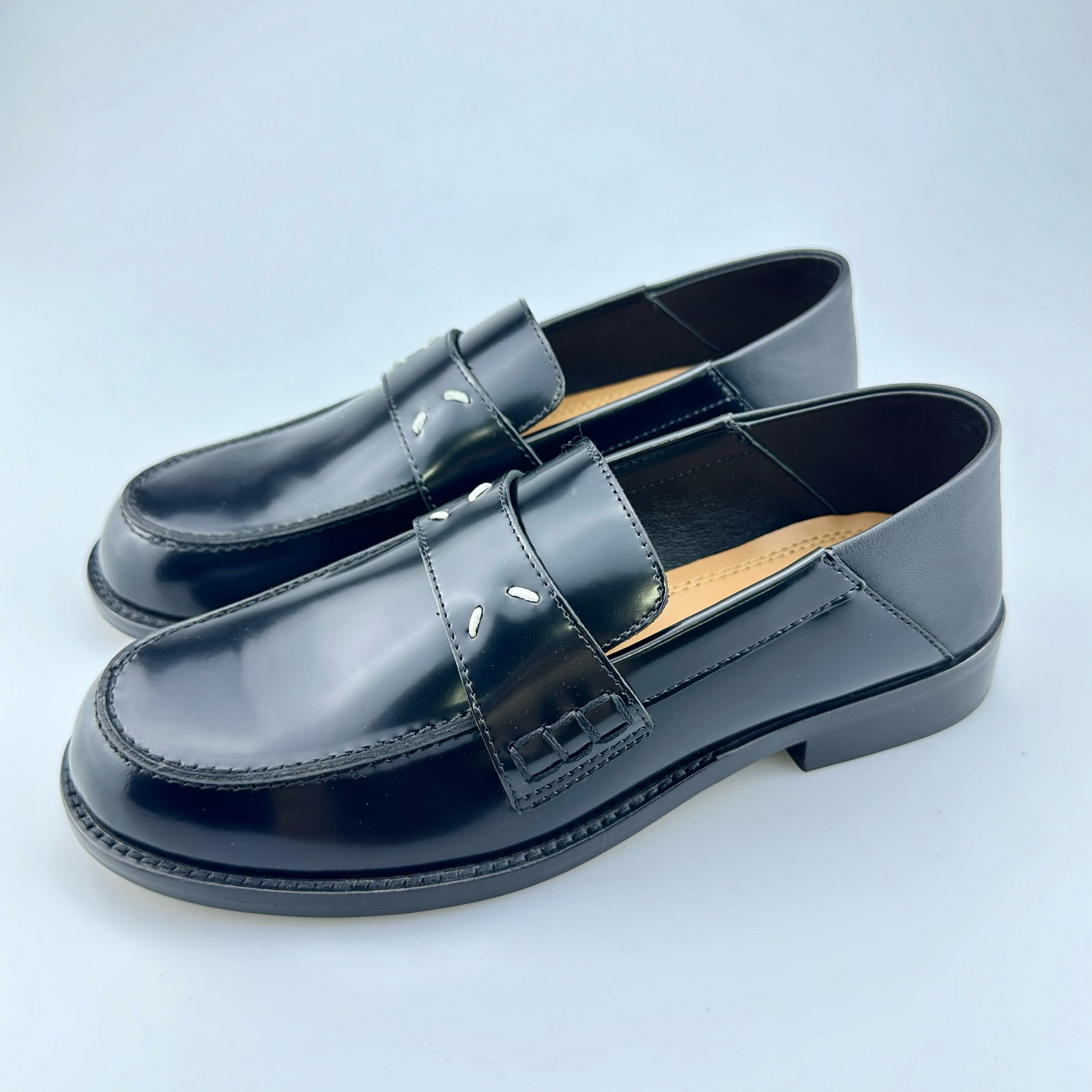 【工厂直销】马家外贸原单高级质感两穿乐福鞋羊皮女鞋小皮鞋圆头,女鞋,乐福鞋（豆豆鞋）,淘宝优惠券,粉丝福利购,淘宝优惠卷