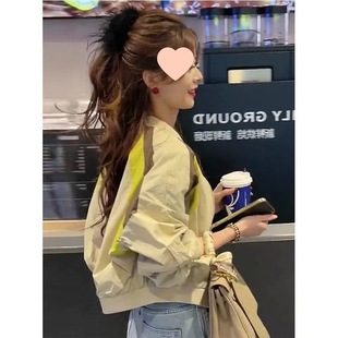 棒球服女款小个子短款上衣洋气卡腰外套春秋穿搭感休闲夹克薄