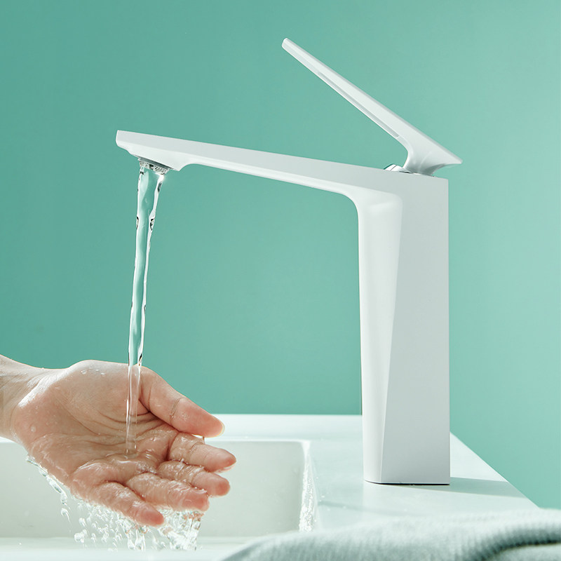 北欧法式水龙头洗脸盆全铜冷热卫生间浴室柜台下面盆龙头轻奢简约,家装主材,面盆龙头,淘宝优惠券,粉丝福利购,淘宝优惠卷