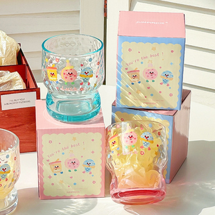 甜品派对卡通玻璃杯原创设计礼盒高颜值伴手礼内搭单品万圣夜礼物
