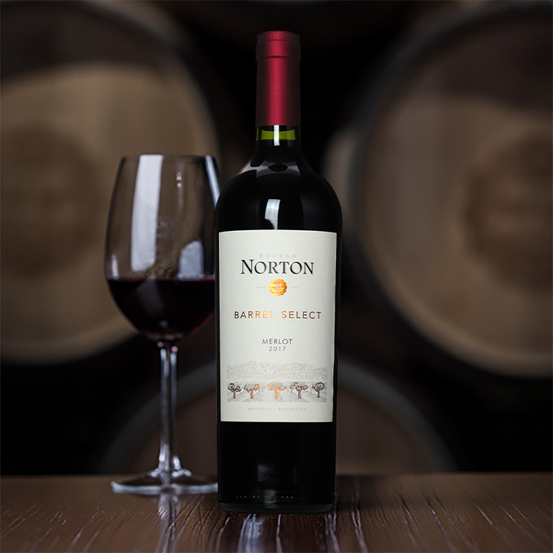 诺藤庄园梅洛红葡萄酒 Norton Barrel Select Merlot 阿根廷进口