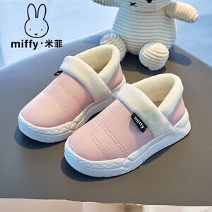 Miffy米菲女童鞋加绒二棉鞋2024秋冬季新款女童休闲鞋防滑软底潮