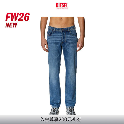 [新款]DIESEL男士26早秋LARKEE低腰合身直筒牛仔裤00SU1W0KIAL