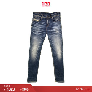 SLEENKER紧身铅笔牛仔裤 DIESEL男士 A12020R299K 折扣