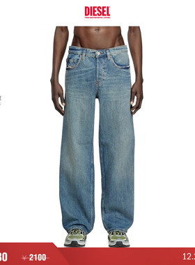 [折扣]DIESEL男士D-MACRO低腰宽松阔腿牛仔裤A128210CLBB