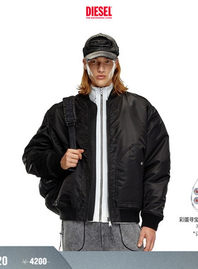 [折扣]DIESEL男士黑色双面夹克外套A144080HCAS
