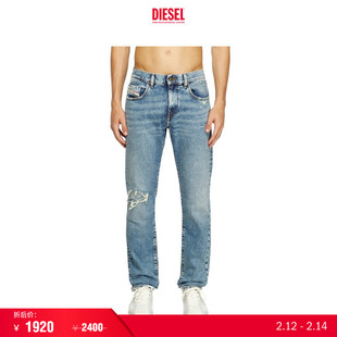 [折扣]DIESEL男士D-STRUKT中腰修身窄脚牛仔裤A0355809L34