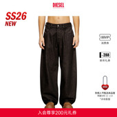 新款 DIESEL男女同款 26早春D ENIM宽松阔腿牛仔裤 A1803409N25