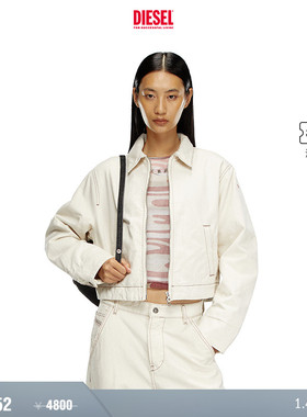 [折扣]DIESEL女士衬衫领巴恩工装风格牛仔夹克外套A134300GRDQ