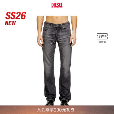 [新款]DIESEL男士26早春LARKEE低腰合身直筒牛仔裤00C06P09N49